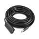 Дата кабель USB 2.0 AM to AF 5.0m Active black Ugreen (10319)