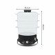 Tefal food steamer Ultracompact, 800W, bowl-2.9/3.1l, water tank -1l, mechanical control, plastic, black (VC204810)