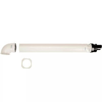 Immergas 3.024598 coaxial horizontal kit (for condensing boilers): 90° elbow + 1000 mm extension, diameter 60/100 mm
