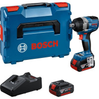Bosch Гайковерт ударний акумуляторний Bosch Professional GDS 18V-750C 18В 2x5А·год до 270/380/750Нм 3000об/хв квадрат 1/2" ЗП GAL18V-40 кейс 1.7кг (0.601.9L9.003)