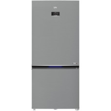 Beko Ref with bottom freezer, 193x83x76, ref-400L, freez.-170L, 2doors, A+, NF, HarvestFresh, inverter, inox (RCNE730E40SXP)