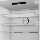 Beko Ref with bottom freezer, 193x83x76, ref-400L, freez.-170L, 2doors, A+, NF, HarvestFresh, inverter, inox (RCNE730E40SXP)