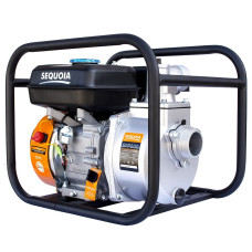 SEQUOIA Мотопомпа бензинова SEQUOIA SPP600 для чистої води, 5.15кВт/7.0к.с., 600л/хв, висота 30м, частки 5мм, бак 3.5л, діаметр патрубків 2"/50мм, ручний старт, 20.73кг