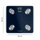 Tefal Tefal scales for floor Goodvibes Life+, 180kg, Bluetooth, AAAx3 included, glass, blue (BM9720F0)