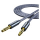 Кабель мультимедийный 3.5mm M to 3.5mm M 1.2m gray Essager (EYP35-DY0G)