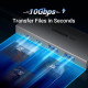 Концентратор Ugreen USB-C to 2xUSB 3.2 + 2xUSB-C 10Gbps CM480 gray (30758)