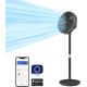 Philips Philips column fan Series 3000, 40см, 48Вт, smartphone control, height adjustment, black (CX3550/01)