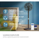 Philips Philips column fan Series 3000, 40см, 48Вт, smartphone control, height adjustment, black (CX3550/01)