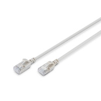 Патч-корд 0.3м, FTP, cat.6A, Sliim, AWG 32/7, Cu, LSZH, grey Digitus (DK-1632-A-003S)