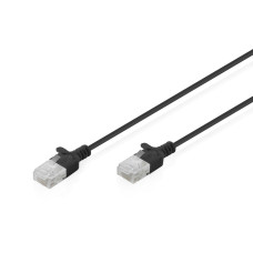 Digitus Патч-корд DIGITUS CAT 6 U-UTP Sliim, 1.5м, AWG 32/7, Cu, LSZH, чорний (DK-1618-015S-BL)
