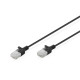 Digitus Патч-корд DIGITUS CAT 6 U-UTP Sliim, 1.5м, AWG 32/7, Cu, LSZH, чорний (DK-1618-015S-BL)