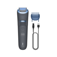 Philips Тример Philips Series 3000, для бороди і вусів, акум., сталь, синій (BT3617/15)