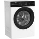 Beko WM Beko front load, 6kg, 1200, B, 45cm, display, invertor, steam, white (BM1WFSU36233WPBB)