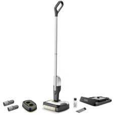 Karcher Підлогомийна машина безпровідна FC 2-4 Battery Set + Batt+DUO Charger, вода -0.2л, автон. робота до 20 хв, вага-2.3кг, чорно білий (1.056-206.0)