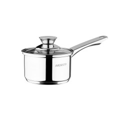 ARDESTO Saucepan Gemini, glass lid, 1.1 l, stainless steel (AR3211SS)