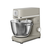 Electrolux Кухонна машина, 1200Вт, чаша-метал, корпус-метал, насадок-4, бежевий (E6KM1-4PPT)