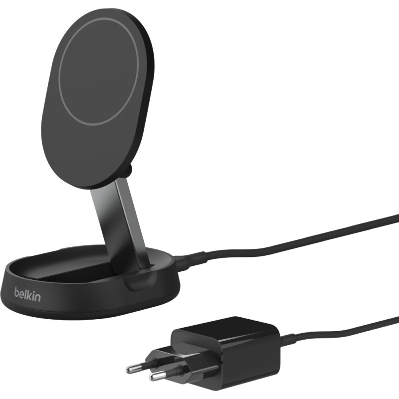 Belkin Зарядное устройство безпроводное 15Вт Stand Magnetic Qi2, черный (WIA008VFBK)