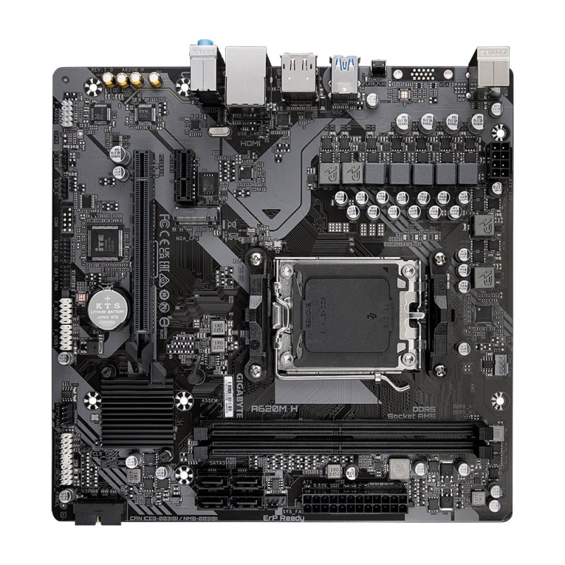 Gigabyte Motherbard A620M H sAM5 H620M 2xDDR5 M.2 HDMI DP mATX (A620M_H)