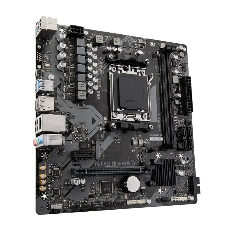 Gigabyte Motherbard A620M H sAM5 H620M 2xDDR5 M.2 HDMI DP mATX (A620M_H)