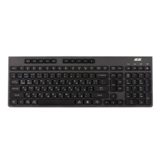2E Keyboard membrane KS270 120key, WL/BT, EN/UK/RU, silent, black-grey (2E-KS280WBGR_AK)