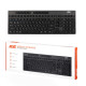 2E Keyboard membrane KS270 120key, WL/BT, EN/UK/RU, silent, black-grey (2E-KS280WBGR_AK)
