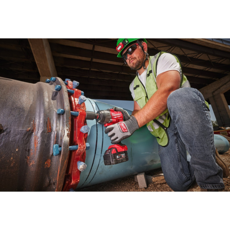 Milwaukee Гайковерт ударний акумуляторний Milwaukee M18 FHIW2F12-0X 18В 1491Нм 0-2000об/хв 1/2" кейс 3.4кг без АКБ та ЗП (4933492782)