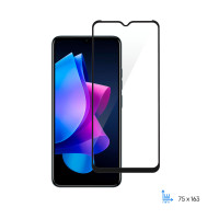 2E Защитное стекло для TECNO Spark Go 2023 (BF7n), 2.5D FCFG,(1 Pack) black border