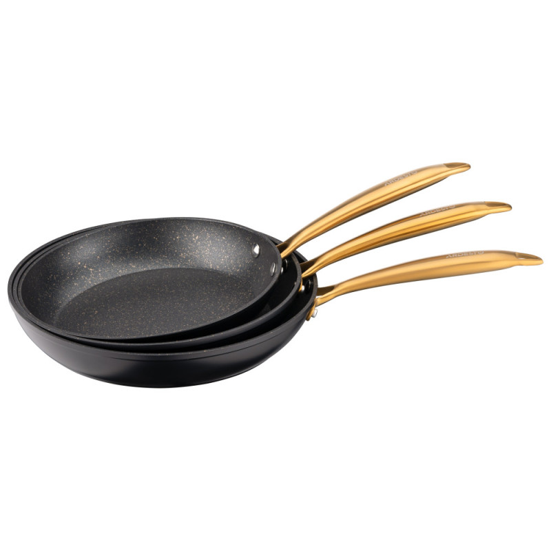 ARDESTO Fry pan Black Mars Sparkle, 24cm, aluminium, black (AR1924BM)