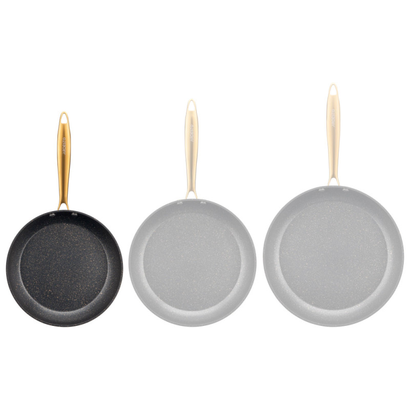 ARDESTO Fry pan Black Mars Sparkle, 24cm, aluminium, black (AR1924BM)