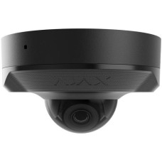 Ajax DomeCam Mini wired IP camera, 8MP, 4mm, Poe, True WDR, IP 65, IR 30m, audio, viewing angle 75° to 85°, mini dome, black (000039330)