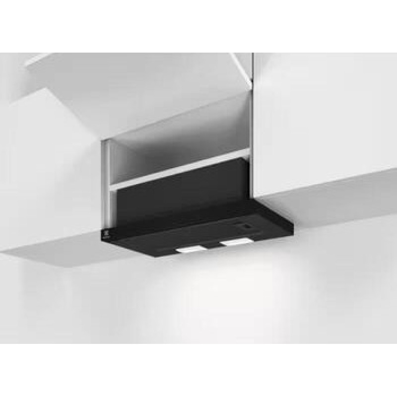 Electrolux Telescopic range hood, 59 cm, 410 m³/h, black (LFP336K)