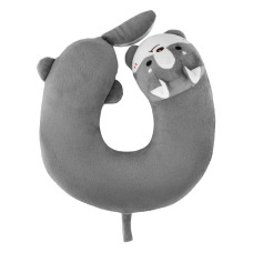 ARDESTO Neck pillow Travel Grey Cat 28х28cm, polyurethane foam, polyester PP fiber, grey (ART3034NEP)