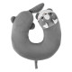 ARDESTO Neck pillow Travel Grey Cat 28х28cm, polyurethane foam, polyester PP fiber, grey (ART3034NEP)