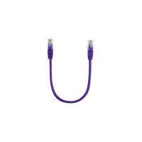 Патч-корд 0.25м, RJ-45, Cat.5e, CU, медь, фиолетовый Ritar (PCR-CU/0.25Pe / 14091)
