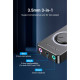 Звуковая плата Vention Audio USB 3х3,5mm jack 0.15m Volume Control (CDRBB)