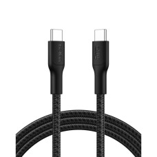 Belkin Кабель USB-C > USB-C зарядки/синхронизации 2м, 240Вт, Type-C, витой, черный (CAB025HQ2MBK)