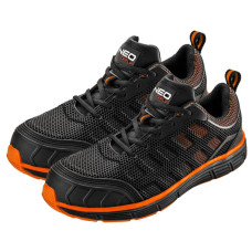 Neo Tools Neo Tools work sneakers, suede, shock absorption, steel toe cap, S1P SRC, CE, size 39 (26 cm), black and orange (82-090)