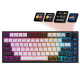 Клавиатура GamePro Asgard Valhalla Pro Rainy Switch Bluetooth/2.4G/USB USB White with display (MK160W-D-Pro)