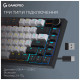 Клавиатура GamePro Asgard Valhalla Pro Rainy Switch Bluetooth/2.4G/USB USB White with display (MK160W-D-Pro)