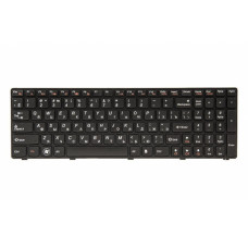 Клавиатура ноутбука PowerPlant Lenovo G580, N580 черный, черный фрейм (KB311071)