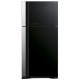 Hitachi Холодильник с верхн. мороз., 184x86х74, холод.отд.-405л, мороз.отд.-145л, 2дв., А++, NF, инв., зона нулевая, черный (стекло) (R-VG660PUC7-2GBK)