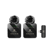 Микрофон Puluz для iPhone/iPad 8-контактний приймач і два мікрофони Black (PU647B)