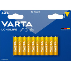 Батарейка Varta AAA Longlife щелочная * 10 (04103101761 / 04103101461)
