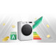 LG WM front load, 9kg, 1200, A, 48cm, display, steam, invertor, white (F2Y5FS0W)