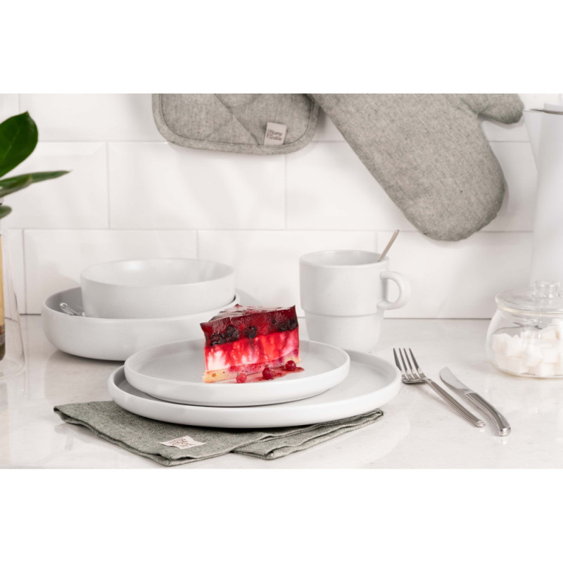 ARDESTO Soup plate Trento, 21,5 cm, white, ceramics (AR2921TW)
