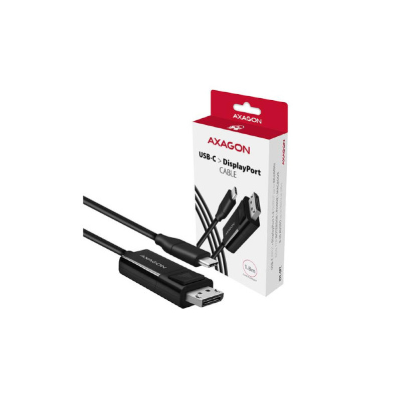 Кабель мультимедийный USB-C to DisplayPort M 1.8m 4K60Hz black AXAGON (RVC-DPC)
