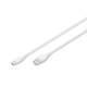 Digitus USB-C Silicone charging cable, USB-A - USB-C 2m, USB 2.0, 60W, white (AK-300340-020-W)