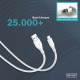 Digitus USB-C Silicone charging cable, USB-A - USB-C 2m, USB 2.0, 60W, white (AK-300340-020-W)