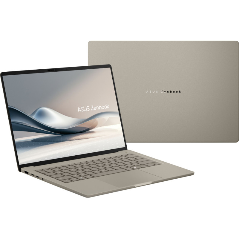 ASUS Ноутбук Zenbook 14 UX3407QA-QD305W 14" WUXGA OLED, Snapdragon X X1 26 100, 32GB, F1TB, UMA, Win11, Бежевий (90NB1501-M00F30)