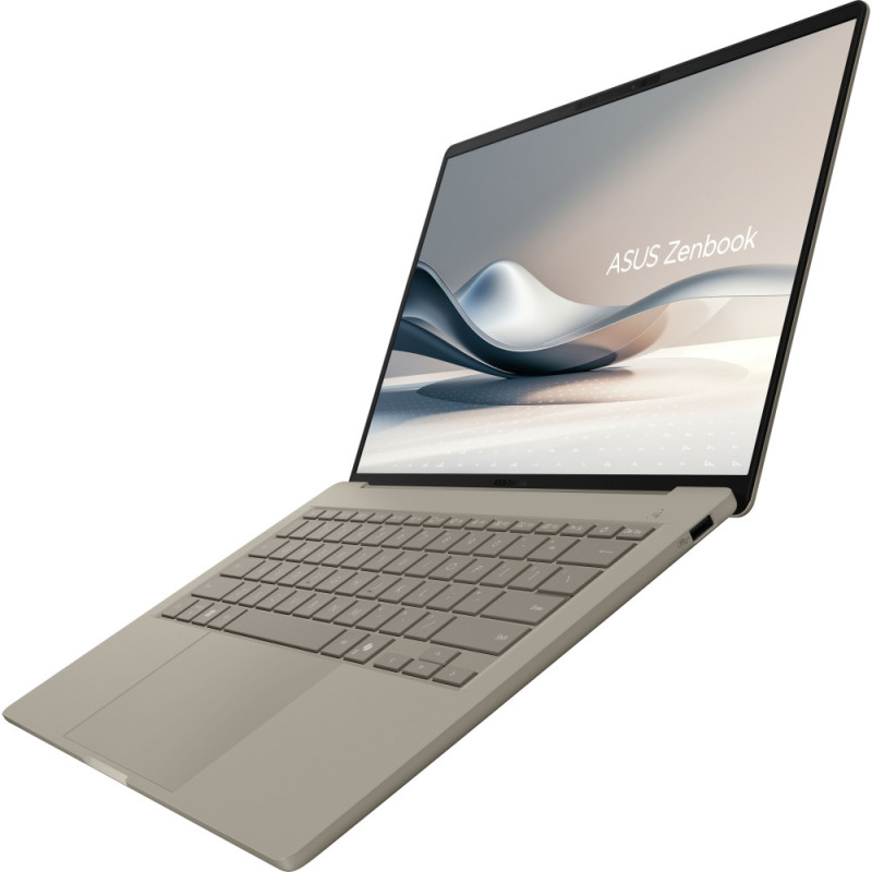 ASUS Ноутбук Zenbook 14 UX3407QA-QD305W 14" WUXGA OLED, Snapdragon X X1 26 100, 32GB, F1TB, UMA, Win11, Бежевий (90NB1501-M00F30)